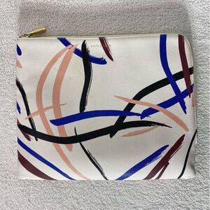 5/$35 Love & Lore Abstract Print Zip Around Clutch Bag Tablet Case